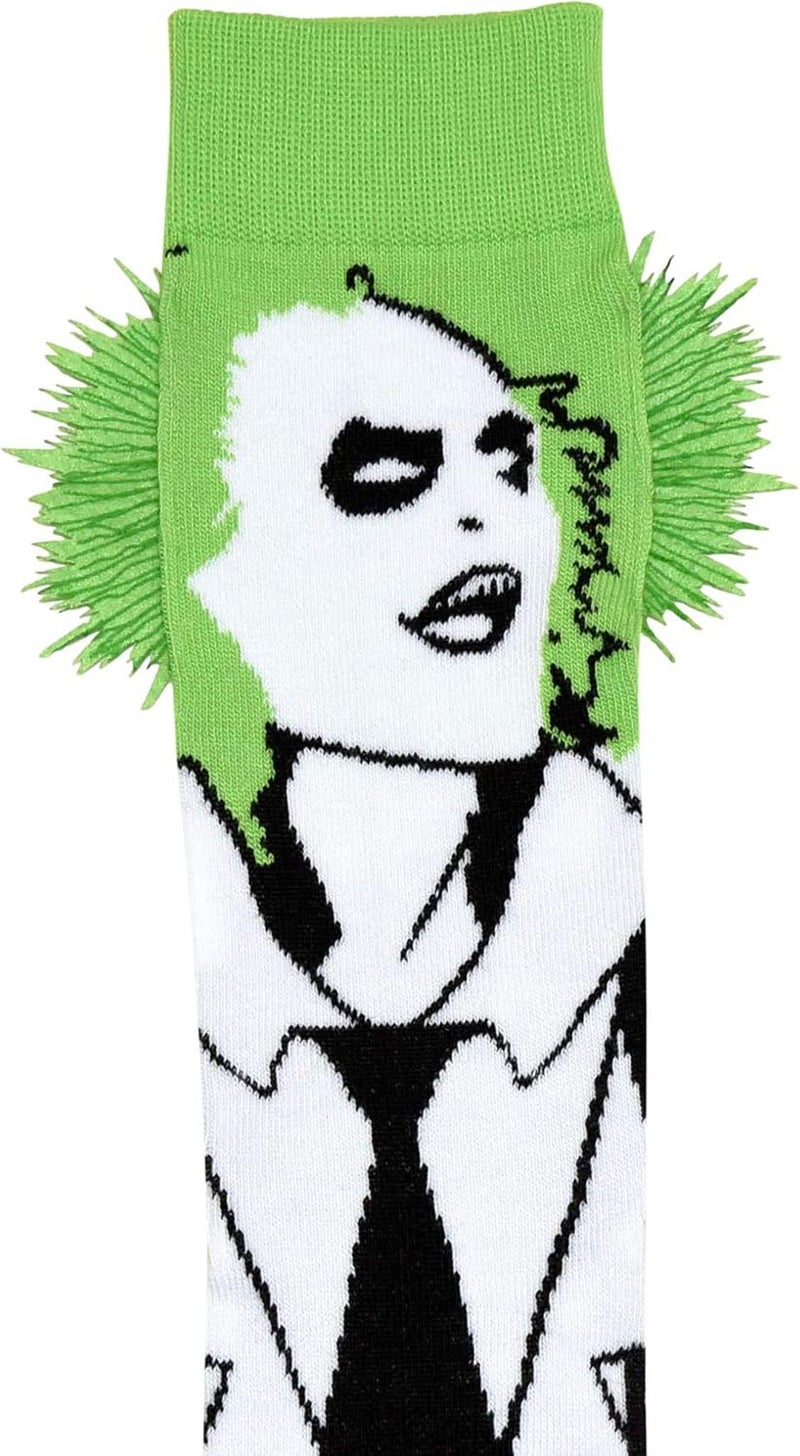 HYP Beetlejuice with Embellished Hair Cosplay Men's Crew Socks - Image 2