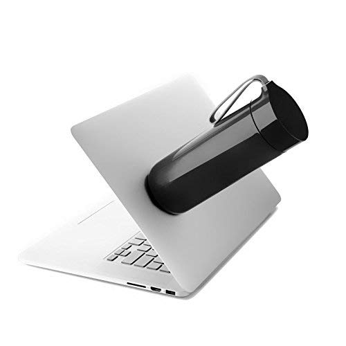 AEC Unspillable Vacuum Suction Bottom Office Coffee Mug Bottle Tumbler Thermos Flask, 400ML (400ML, Black) - Image 2