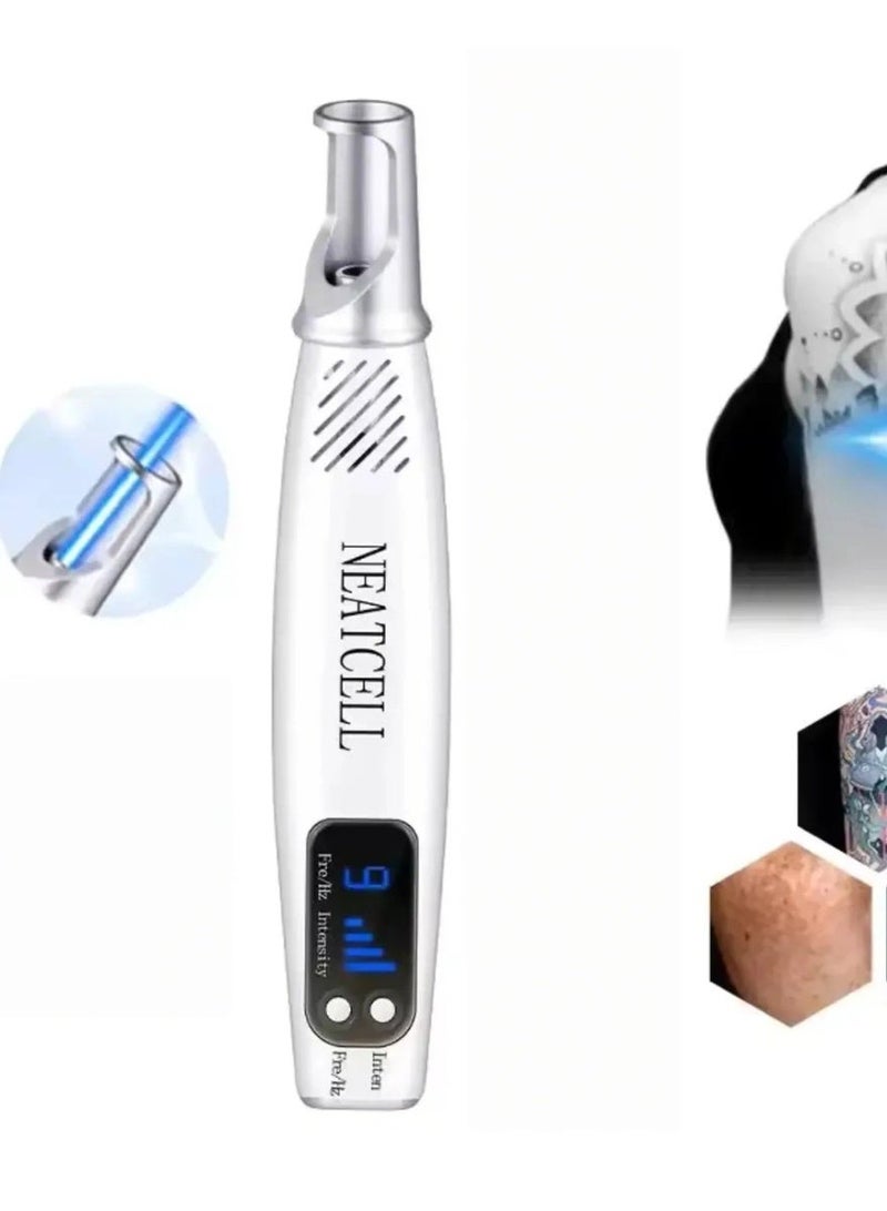 Smart Picosecond Laser Pen – Micro-pigmentation Fading Device for Eyebrow Tattoos and Skin Spots; 9 Adjustable Frequency Levels; Suitable for Daily Skin Refreshing Care (White) - Image 1