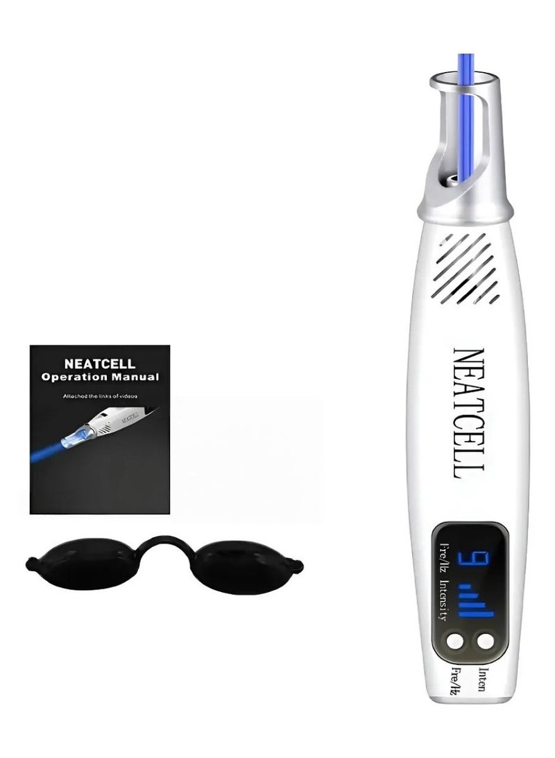 Smart Picosecond Laser Pen – Micro-pigmentation Fading Device for Eyebrow Tattoos and Skin Spots; 9 Adjustable Frequency Levels; Suitable for Daily Skin Refreshing Care (White) - Image 5