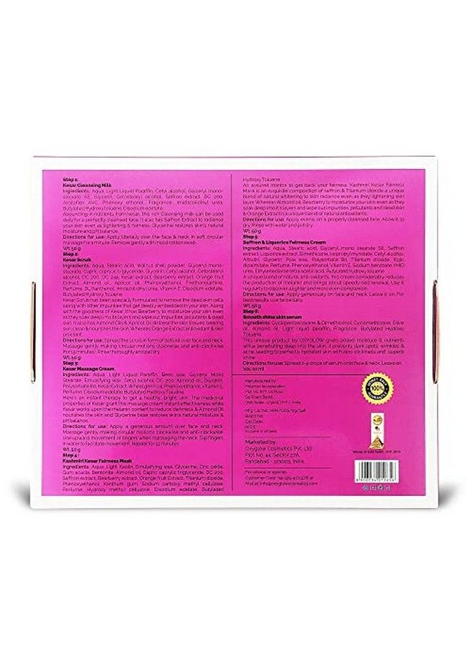 Oxyglow - Kesar Fairness Glow Facial Kit Pack Of 6 (For Skin Whitening) 260 G - Image 1