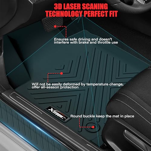 XEEQQMO Floor Mats & Trunk Mat for 2025 2026 Toyota Camry All Weather TPE Protection Floor Liners Full Set with Cargo Liner for 2026 Toyota Camry Accessories - Image 2