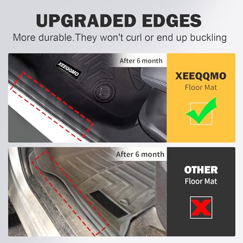 XEEQQMO Floor Mats & Trunk Mat for 2025 2026 Toyota Camry All Weather TPE Protection Floor Liners Full Set with Cargo Liner for 2026 Toyota Camry Accessories - Image 4
