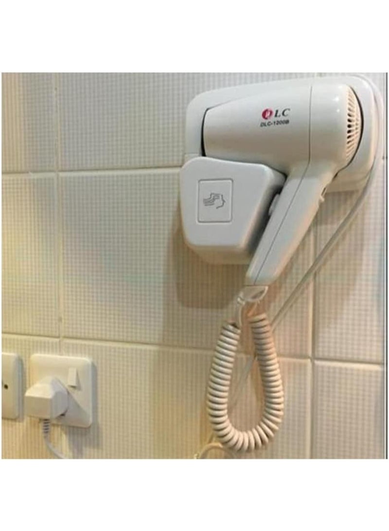 ال سي مجفف شعر جداري 1200 واط – LC مجفف شعر احترافي للحمامات - Image 1