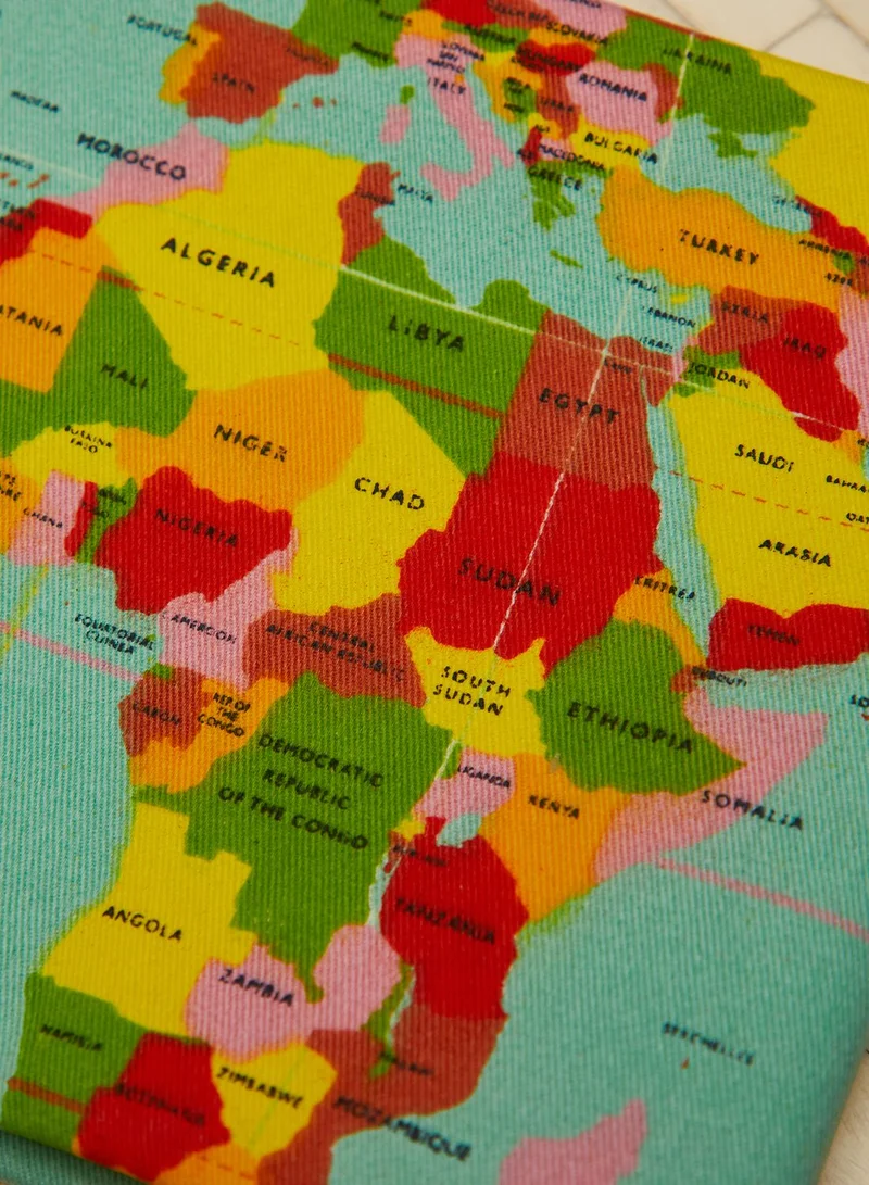 Rex London World Map Tea Towel