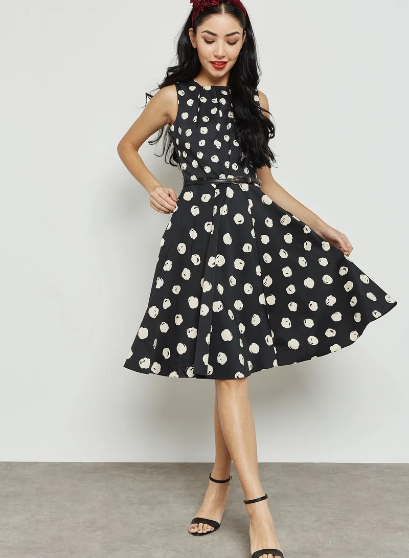 Closet Spotted A Line Dress