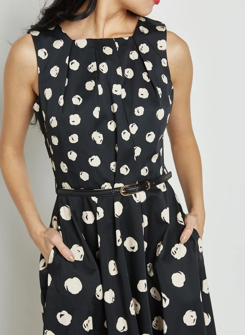 Closet Spotted A Line Dress