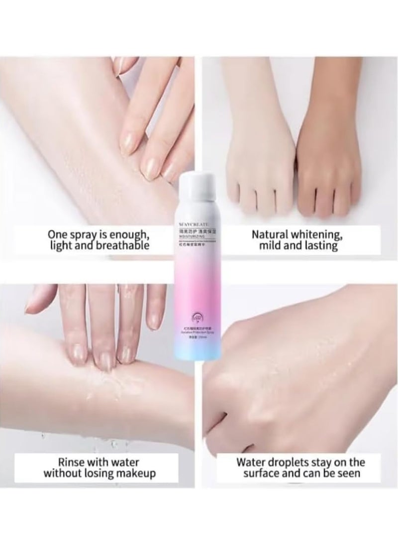 maycreate Korean Whitening Spray with Pomegranate Extract for Face & Body – Brightening, Moisturizing & Sun Protection – 150ml - Image 4