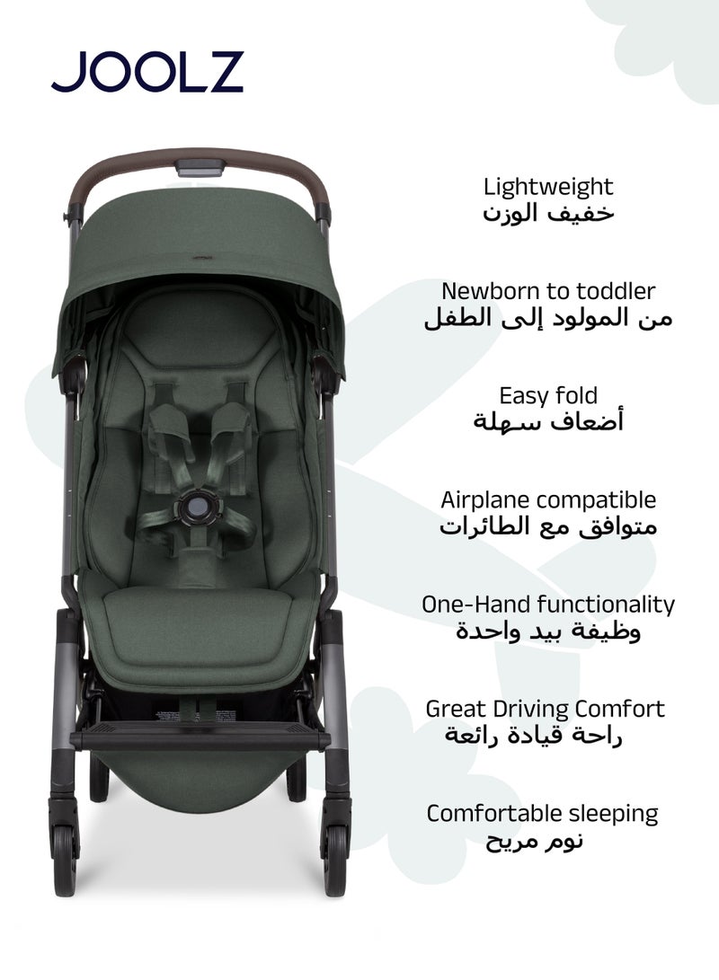 JOOLZ Compact & Lightweight Baby Stroller | One-Hand Fold | Suitable from Newborn to Toddler | Easy Steering | Airplane Friendly | Ultra-Compact | 44x53x23.5 CM | Forest Green | 6.2 Kg - Image 3