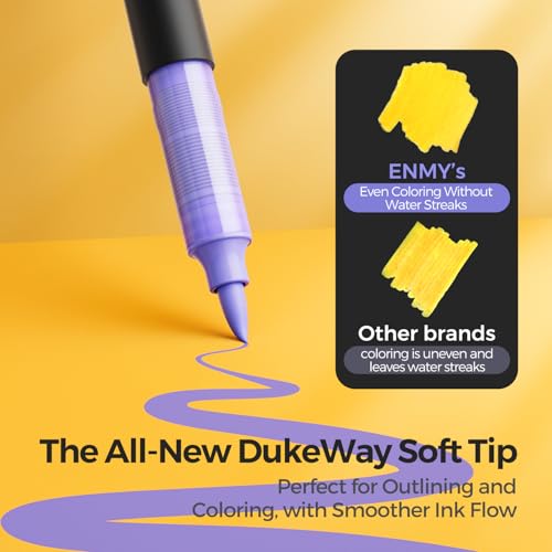 ENMY 36 Colors Direct Liquid Acrylic Paint Pens, Acrylic Paint Markers Pens, Fabric Markers for Textile, Canvas, Rock, Glass, Wood, Paper, DIY, Acrylic Markers for DIY Craft Supplies - Image 5