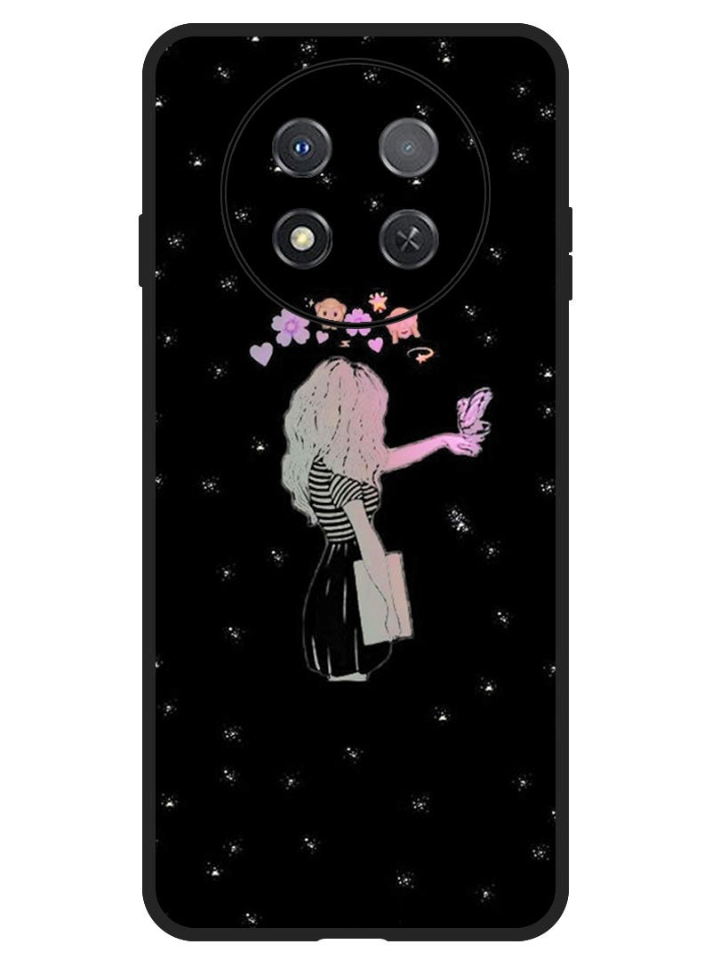 Protective Case Anti Scratch Shock Proof Bumper Cover For Huawei Enjoy 60X Girl Butterfly