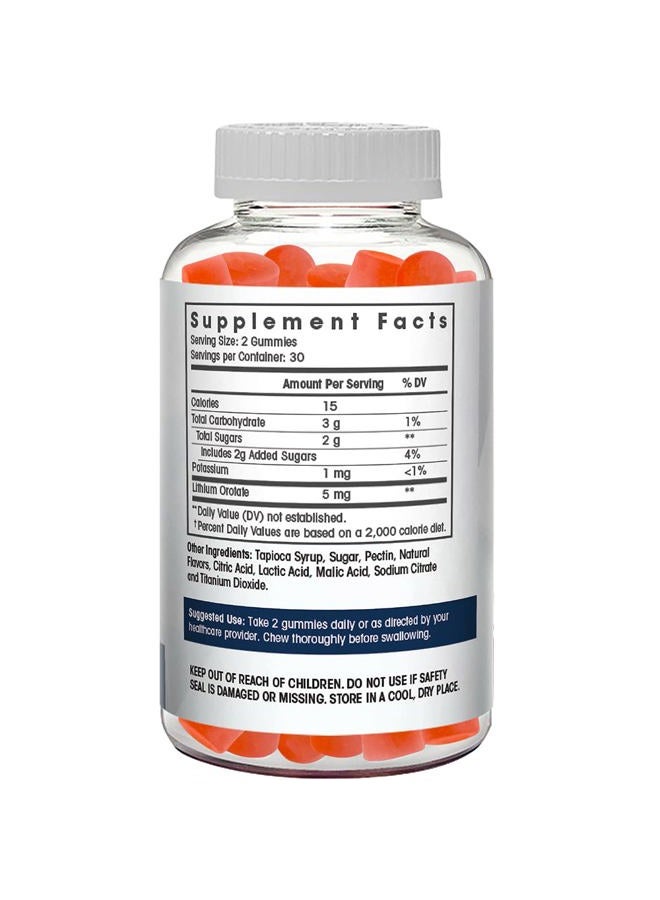 Flamingo Supplements Lithium Orotate Gummies 5mg per Serving - Third Party Tested, Plant Based. Alterative to Lithium Drops or Pills. Trace Mineral for Mood Support- Strawberry Flavored Lithium Supplements- 60 Count - Image 4