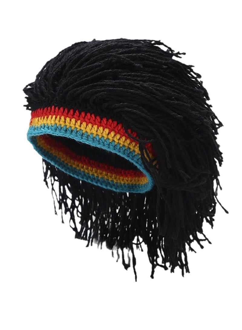 Wig hat furry funny pullover hat hip hop party wig hat cosplay wig costumes dress up wig  - Image 1