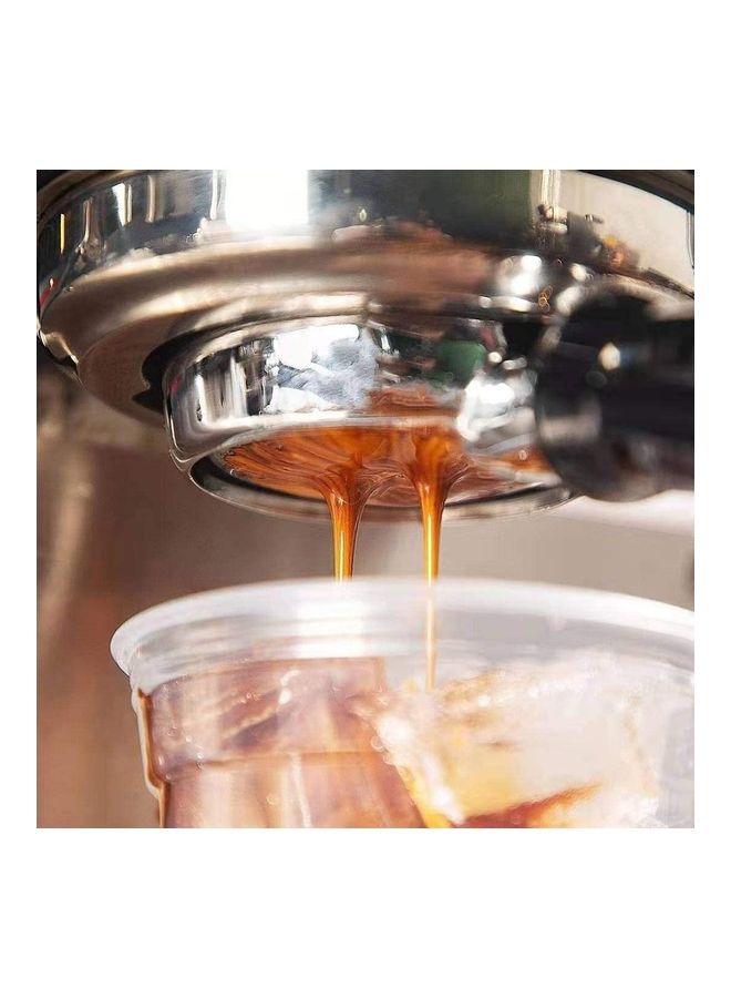 NIBEMINENT 51mm Espresso Coffee Bottomless Portafilter Silver/Beige - Image 2