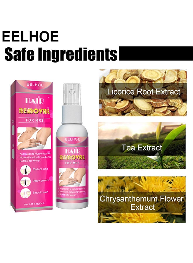 EELHOE Hair Removal Spray For Women, Painless Hair Removal Spray Armpit Gentle Hair Remover Refreshing Quick Hair Removal Spray, Natural Ingredient Hair Removal Spray For Women - Image 5