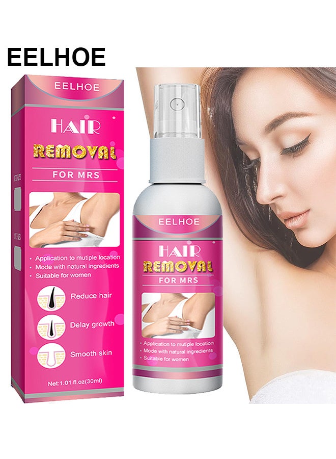 EELHOE Hair Removal Spray For Women, Painless Hair Removal Spray Armpit Gentle Hair Remover Refreshing Quick Hair Removal Spray, Natural Ingredient Hair Removal Spray For Women - Image 1
