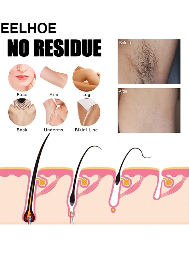 EELHOE Hair Removal Spray For Women, Painless Hair Removal Spray Armpit Gentle Hair Remover Refreshing Quick Hair Removal Spray, Natural Ingredient Hair Removal Spray For Women - Image 3