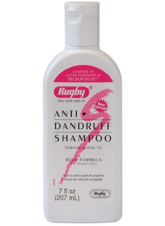 RUGBY LABORATORIES - Rugby Selenium Sulfide 1% Anti-Dandruff Shampoo - 7 Fl Oz (2 Pack) - Image 1