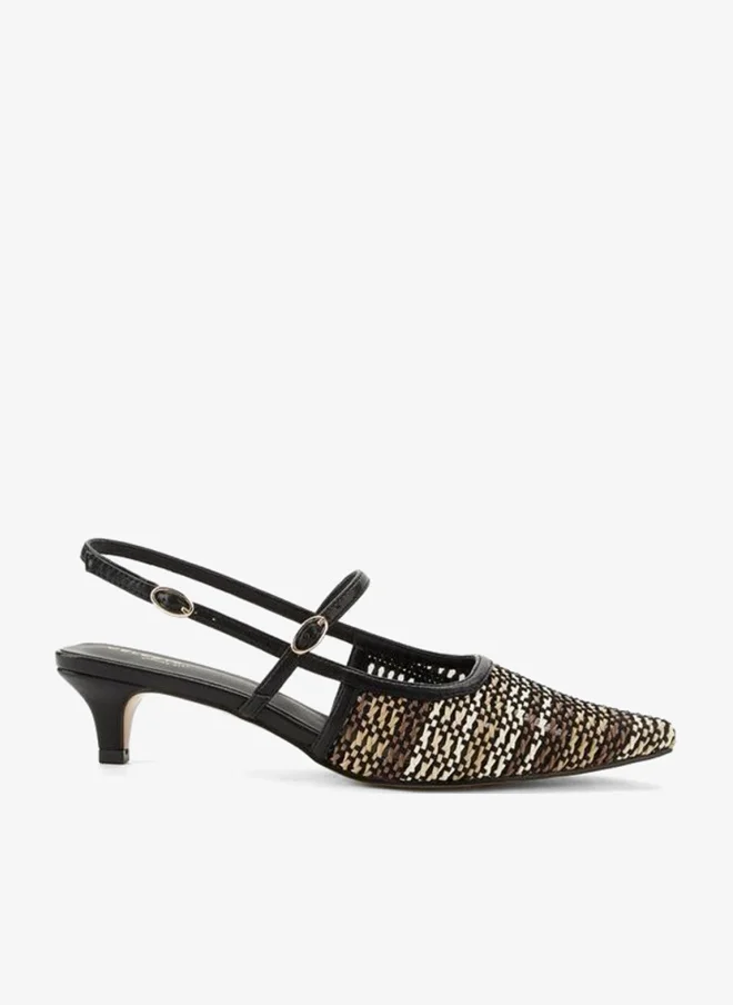 سيليست Women Textured Kitten Heel Sandals