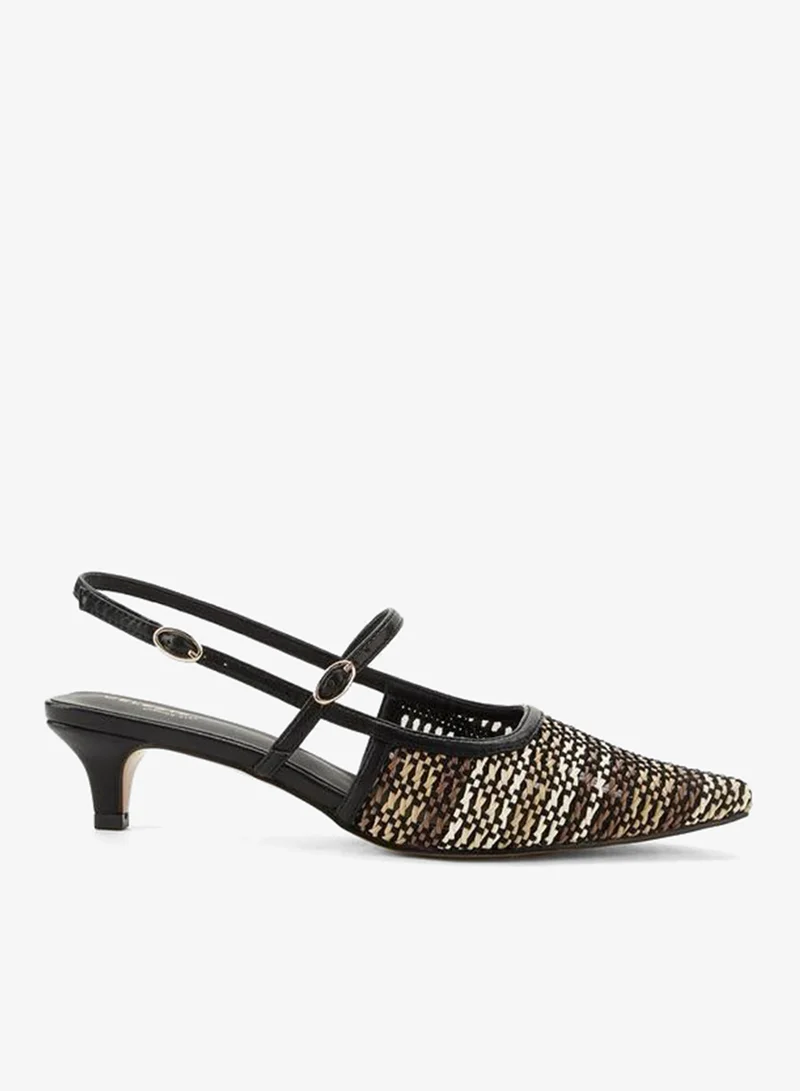 سيليست Women Textured Kitten Heel Sandals