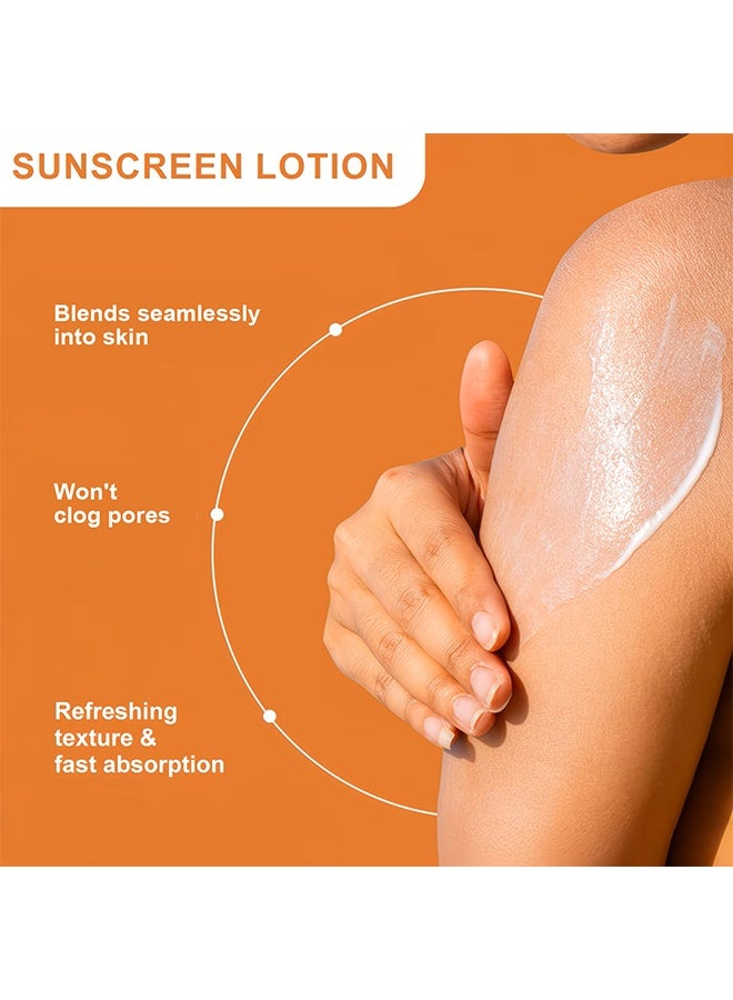 LANEMAY SPF 100 Sunscreen Lotion For Body & Face, Travel Size Sunblock, Oil Free Facial Sun Screen, UVA UVB Protection, Sun Screen Protector For Face & Body, Non-Greasy, No White Cast Waterproof Sunscreen, Lightweight Hydrating Sunscreen For Outdoor Use, 150ml - Image 4