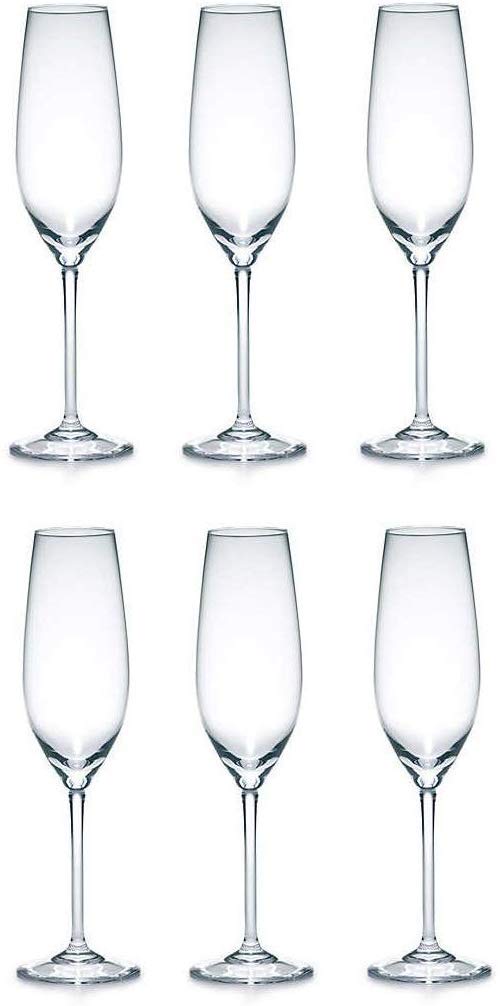 Cloudsell Crystal Wine Glasses Long Stem Red Wine Glass Set165 ml Set of 6 - Image 5
