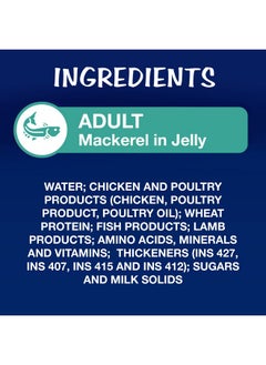 PURINA Felix As Good As It Looks Wet Food For Adult Cats|Complete And Balanced Cat Food |Mackerel Flavour|Pack Of 12 Pouches (12 X 85 G)  - Image 3