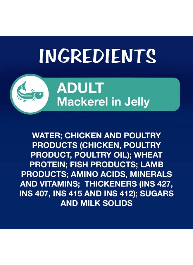 PURINA - Felix As Good As It Looks Wet Food For Adult Cats|Complete And Balanced Cat Food |Mackerel Flavour|Pack Of 12 Pouches (12 X 85 G) - Image 1