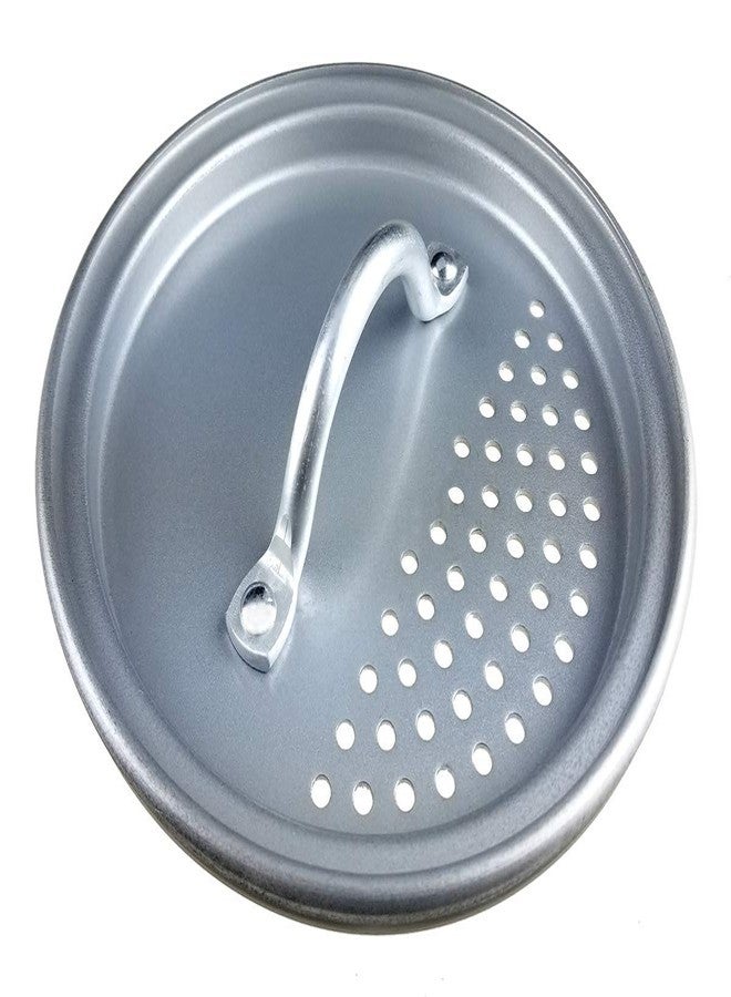 CanCooker Inc. SL-1080 Strainer Lid, One Size, Brushed Aluminum - Image 1