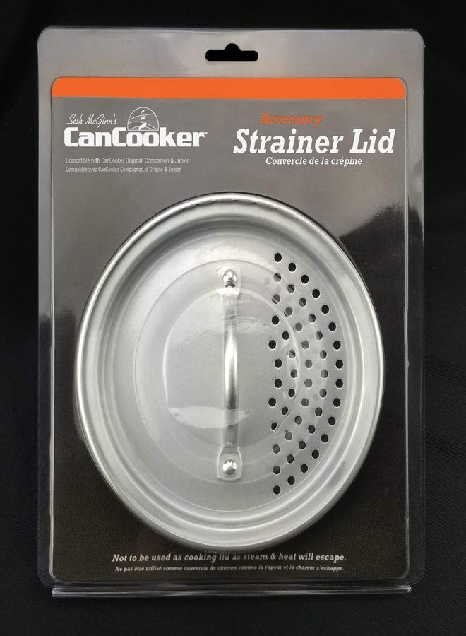 CanCooker Inc. SL-1080 Strainer Lid, One Size, Brushed Aluminum - Image 2