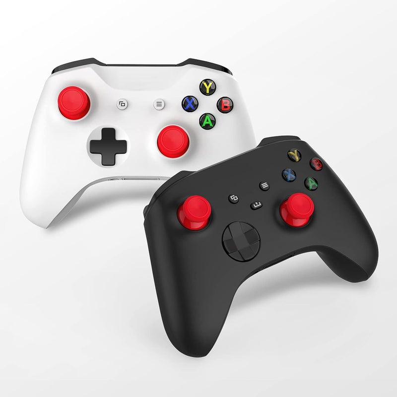 TOMSIN عصي تحكم بديلة من لجهاز Xbox One S/X، مجموعة إصلاح تتكون من 4 قطع من عصي التحكم المطاطية الأصلية لجهاز Xbox One Wireless Controller (اللون الأحمر) - Image 4