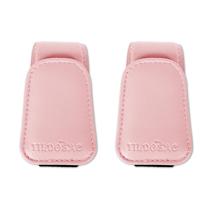 TILDOSAC Sunglass Holder Organizer Clip for Car Visor, Durable and Scratch Resistant Sunglasses Organizer with Magnetic Clip, Pink Car Interior Essentials Accessories for Men Women Aesthetic - Image 1
