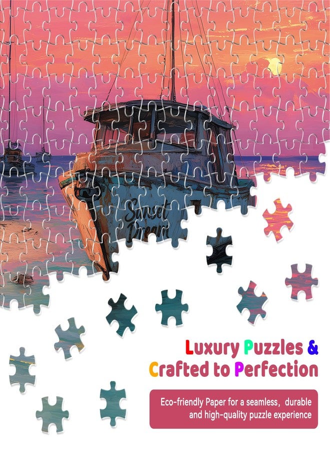 EIYRURU 500 Piece Jigsaw Puzzle for Adults - Beach Bar Jigsaw Puzzles 500 Pieces, Tropical Coastal Seaside Puzzles for Adults 500 Pieces, Challenging Perfect for Game Nights, 20.5 X 15 in - Image 3