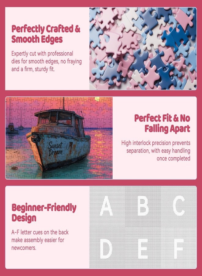 EIYRURU 500 Piece Jigsaw Puzzle for Adults - Beach Bar Jigsaw Puzzles 500 Pieces, Tropical Coastal Seaside Puzzles for Adults 500 Pieces, Challenging Perfect for Game Nights, 20.5 X 15 in - Image 4