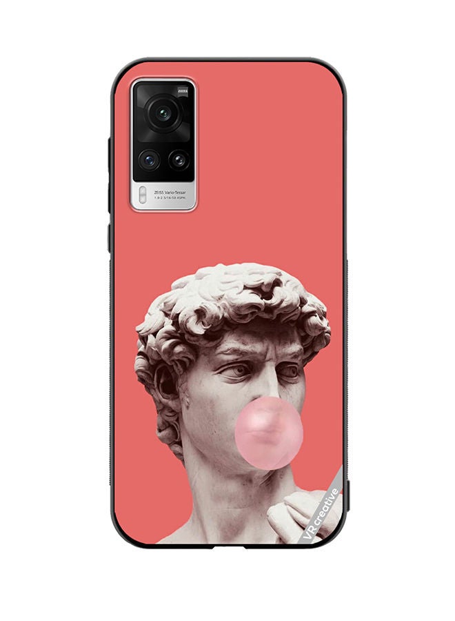 VR CREATIVE Protective Case Cover For Vivo X60 Pro Gum, Estetichs, Retrowave Design Multicolour - Image 1