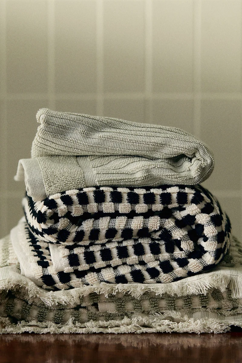 اتش اند ام Cotton Terry Guest Towel