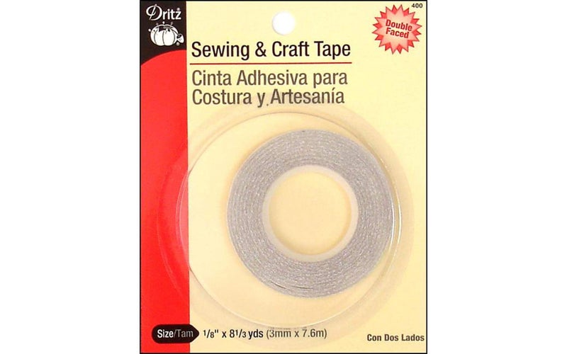 شريط الخياطة والحرف من دريز 400، 1/8 بوصة × 8-1/3 ياردة، أبيض