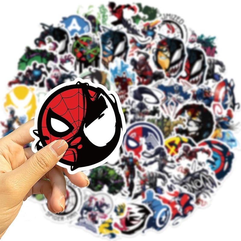 BERFLYTER 50Pcs Venom Themes Waterproof Stickers for Water Bottle Cup Laptop Bike Skateboard Luggage Box Vinyl Graffiti Patches BRJHSL - Image 4