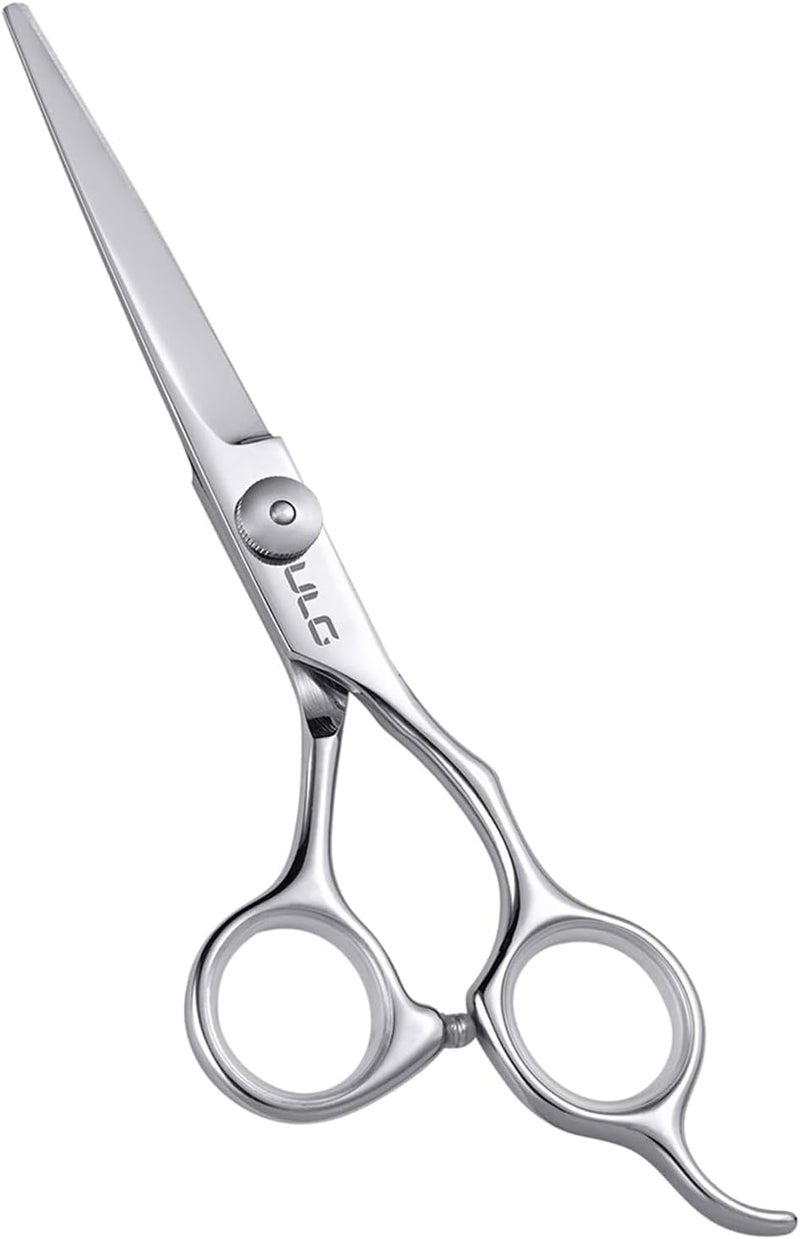ULG Professional Hair Cutting Scissors, 6.5 Inch Right-Handed Razor Blade, Hairdressing Scissors, Salon Hair Cutting Scissors Made of Japanese Stainless Steel, Hand Polished, Silver - Image 1