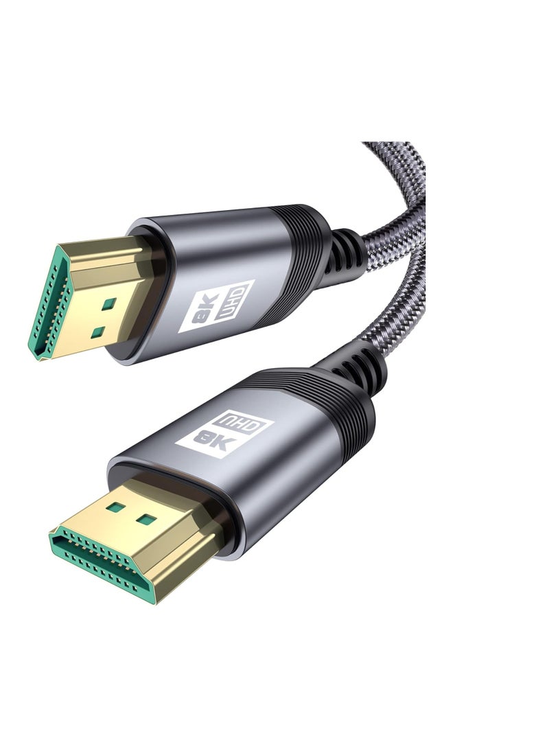 Terabyte كابل HDMI 8K بطول 7.5 متر [8K@60hz، 4K@144Hz]، كابل HDMI 2.1 عالي السرعة محبوك 48Gbps HDR ديناميكي eARC متوافق مع MacBook و Roku TV و PS5 و PS4 و Xbox و جهاز العرض و الكمبيوتر المحمول و Blu-ray - Image 1
