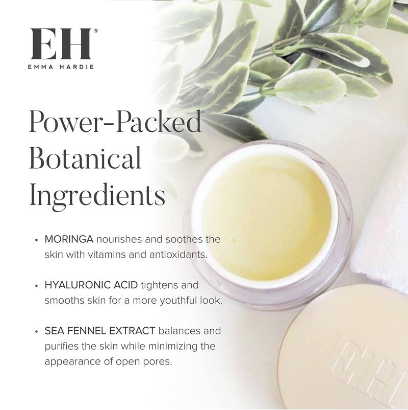 Emma Hardie Starter Kit: Travel Size 50ml Moringa Cleansing Balm, Travel Size 15ml Midas Touch Revitalising Cream & Professional Cleansing Cloth, Packed in a Cosmetic Bag, Natural & Cruelty Free - Image 3