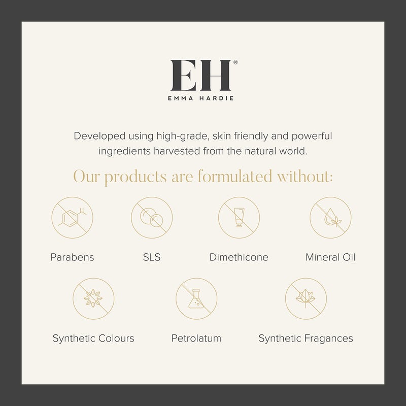 Emma Hardie Starter Kit: Travel Size 50ml Moringa Cleansing Balm, Travel Size 15ml Midas Touch Revitalising Cream & Professional Cleansing Cloth, Packed in a Cosmetic Bag, Natural & Cruelty Free - Image 5