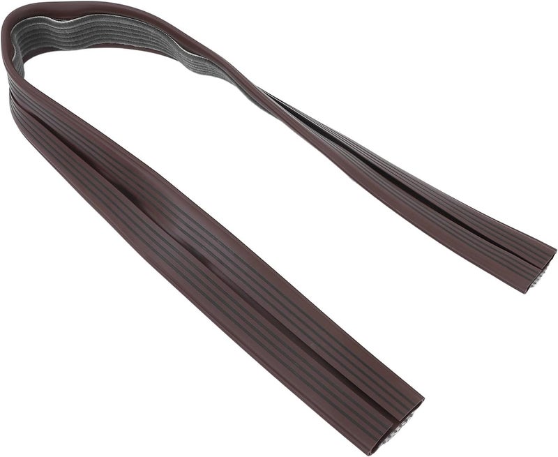 Door Soundproofing Seal Band Residential Door Weather Stripping Brown for Garage and Home Weatherproofing - Image 1