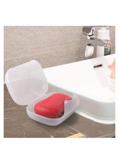 RATSAW 2 Pack Travel Soap Dish Box with Soap Mesh Net Translucent Saver Case for Home Travel Outdoor Hiking Camping  - Image 3
