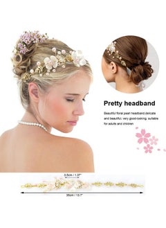 1 Pack Girl Headpiece For Wedding Pink Pearl Wedding Gold Princess Headbands Rhinestone Faux Pearls First Communion Girls Tiara Bridal Bride Hair Accessory - pzsku/Z81DF22130963F73C0A4DZ/45/_/1718616438/1278f2a6-53ce-4086-9c61-59b058b26d29