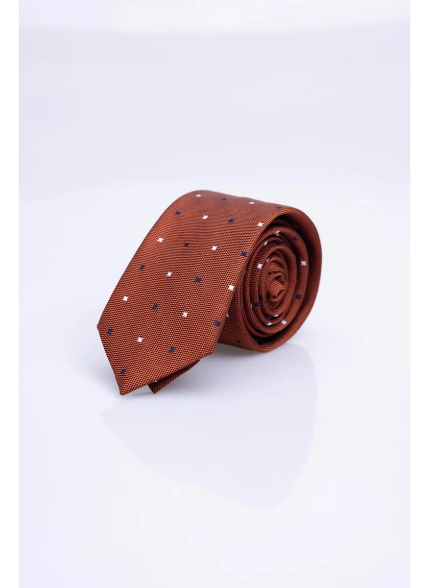 تودورس Fine Patterned Mustard Men's Tie