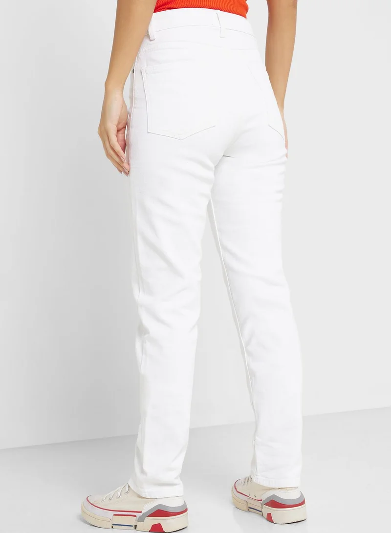 Ginger High Waist Straight Jeans