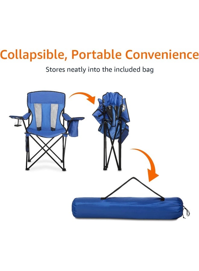 التيس كرسي رحلات قابل للطي مع حامل أكواب (4 حبات) Camping Chair Cup Holder GMFC-011 - Image 3