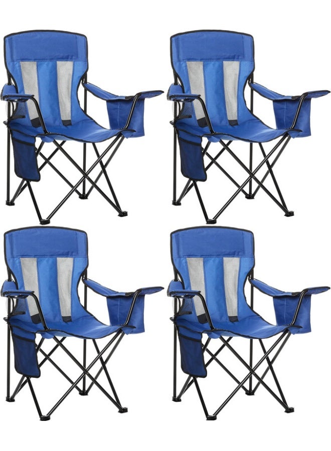 التيس كرسي رحلات قابل للطي مع حامل أكواب (4 حبات) Camping Chair Cup Holder GMFC-011 - Image 1