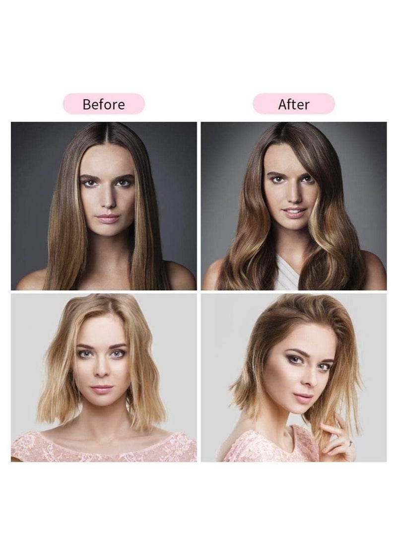 Generic Professional One Step Hair Dryer Brush Volumizer Straightener Negative Ion Hot Air Brushes Curling Iron Salon Rotating (Color : Gold, Size : 14 * 4 Inch)  - Image 4